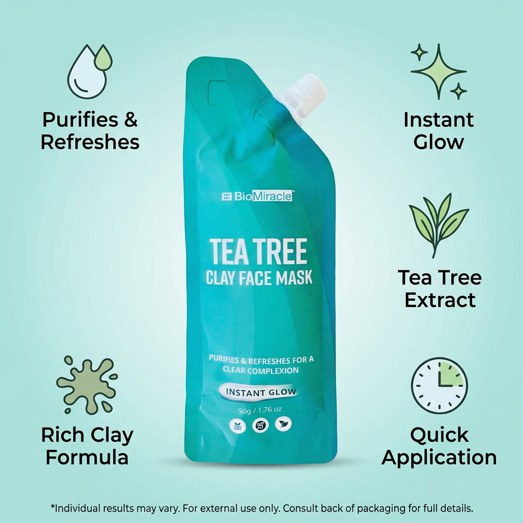 Tea Tree Clay Face Mask 2 Pack