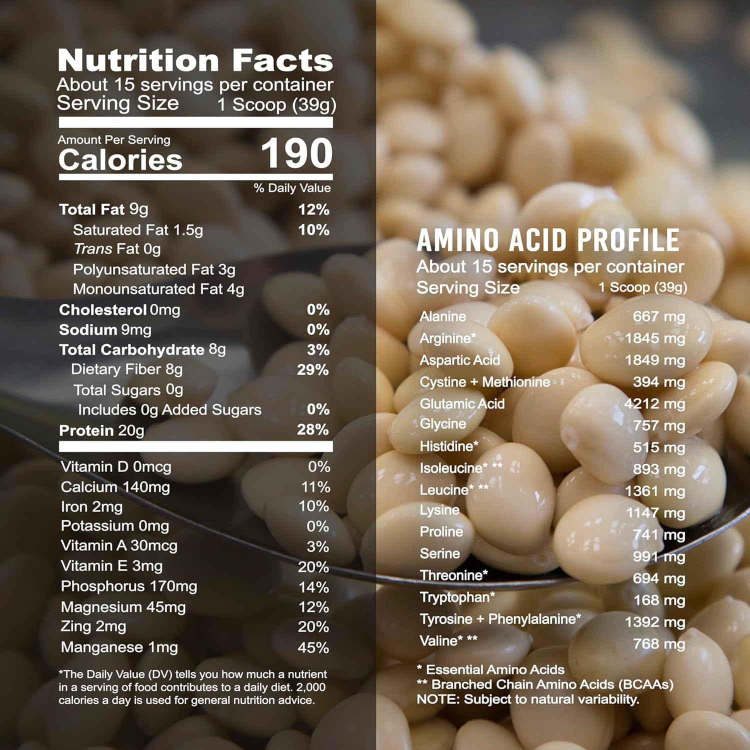 Hydrolyzed Pure Chocho All Plant Protein 20g Gluten Free, Non-GMO, Vegan, Plant-Based, Keto Friendly (15 Servings)