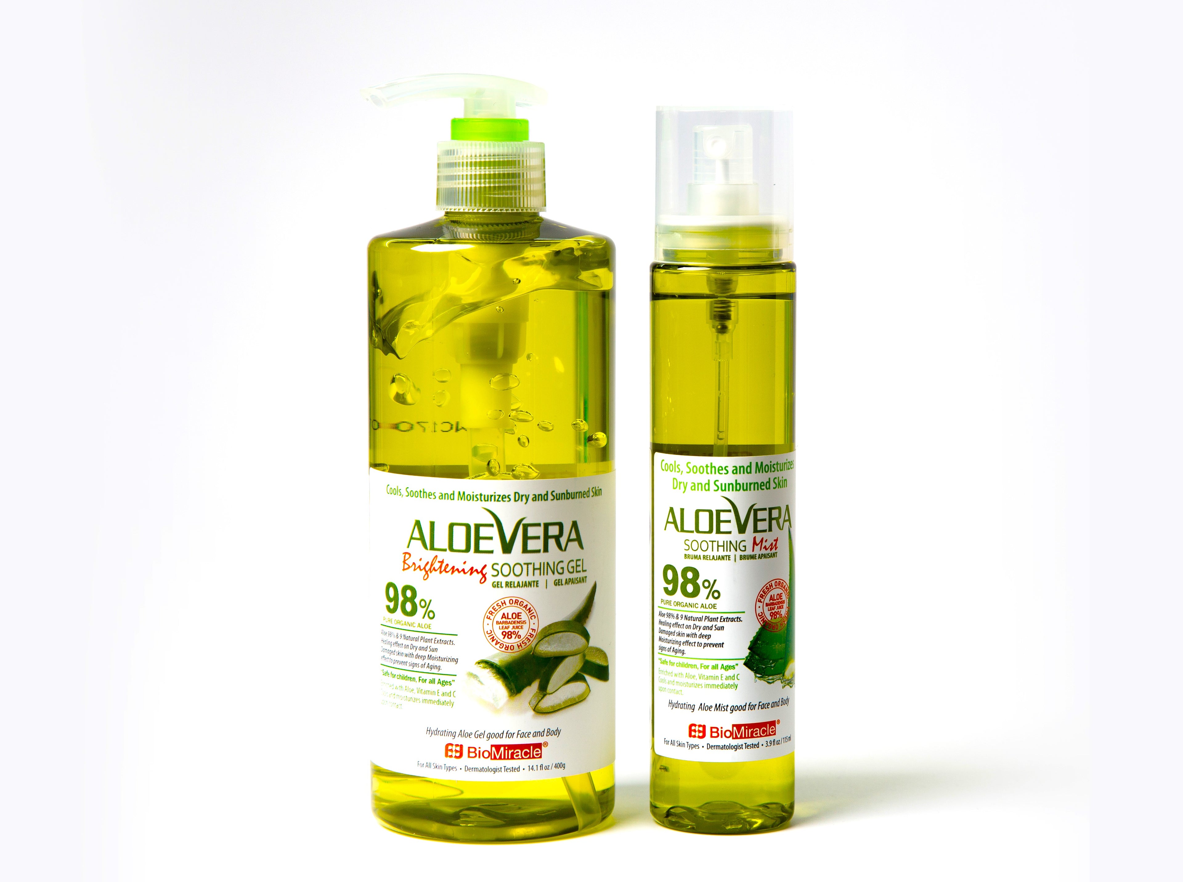 Aloe Vera Soothing Mist, 1 Spray Bottle, with 9 Natural Plant Extracts, for Deep Hydration and Anti-Aging Benefits