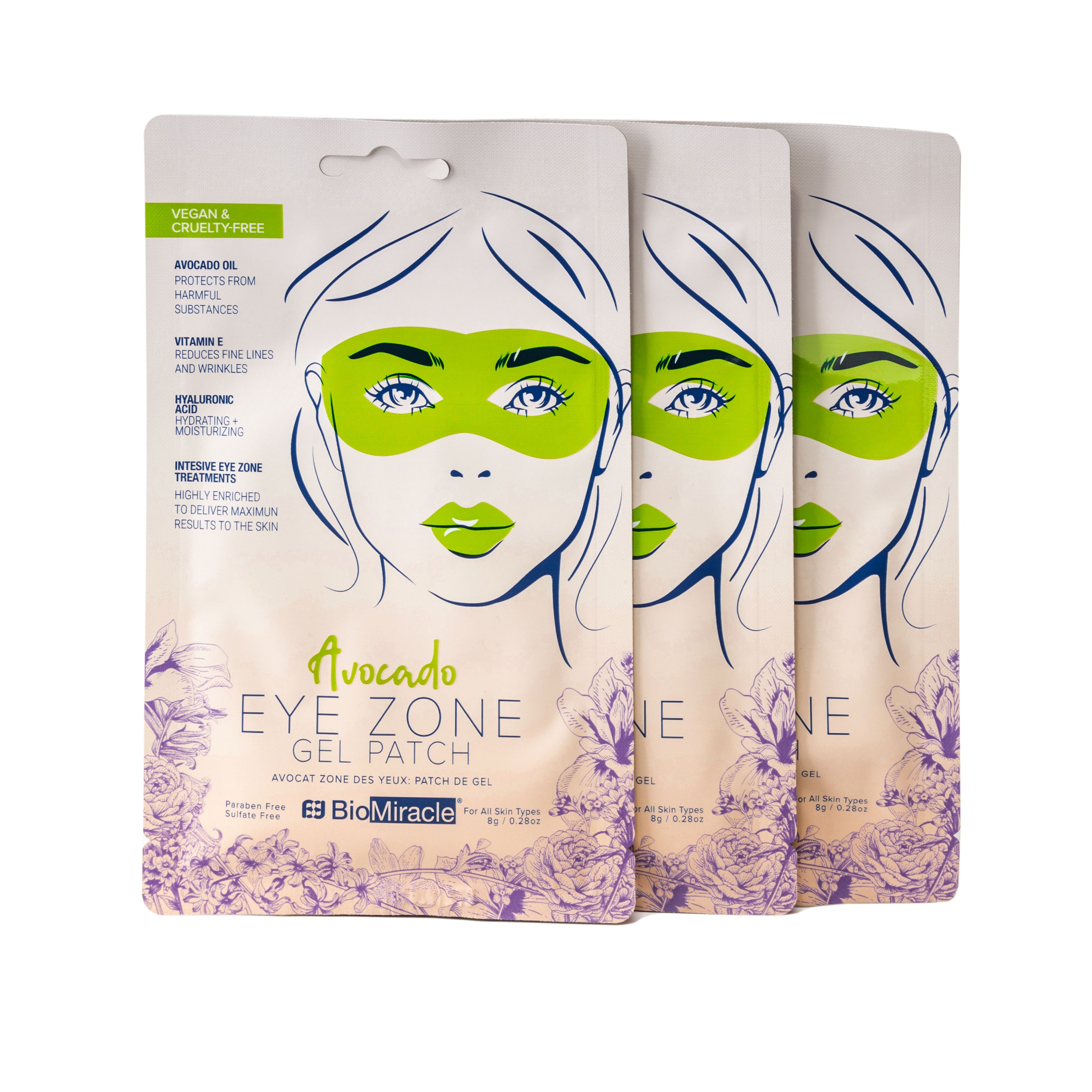 Avocado Eye Zone Gel Patch 3 Pack