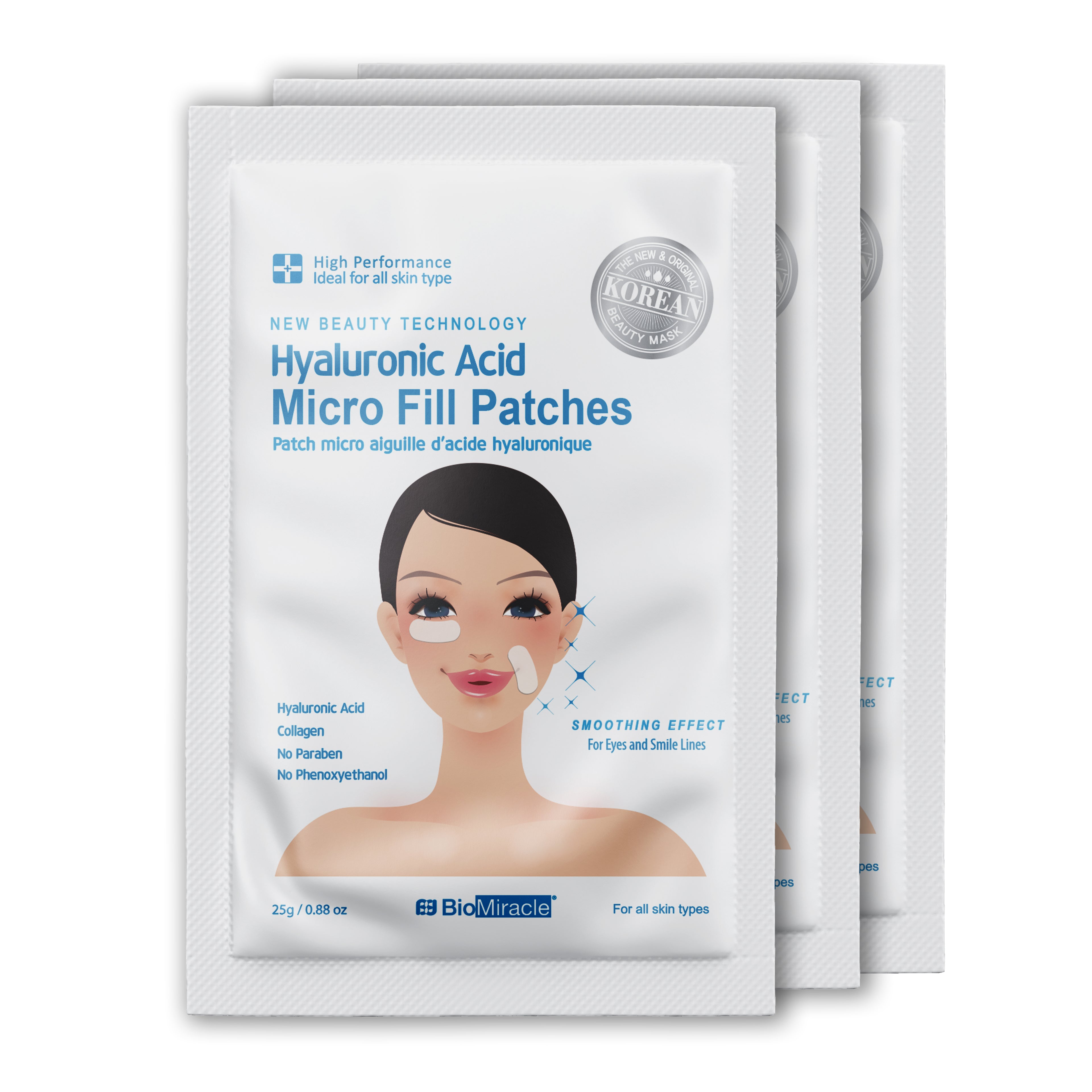 Hyaluronic Acid Fill Patches 3 Pack