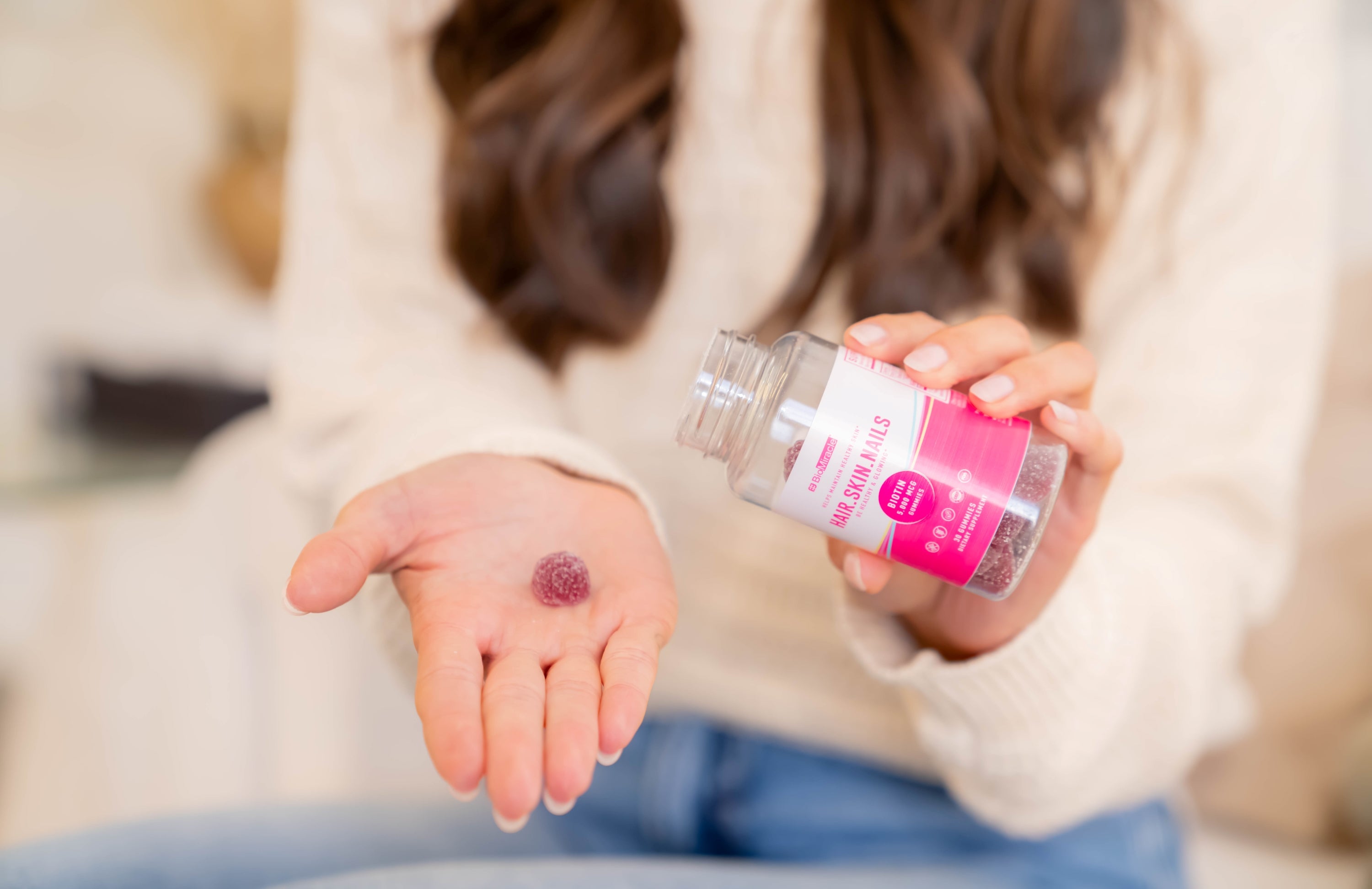 Hair Skin and Nails Gummy 30ct (1 Bottle)