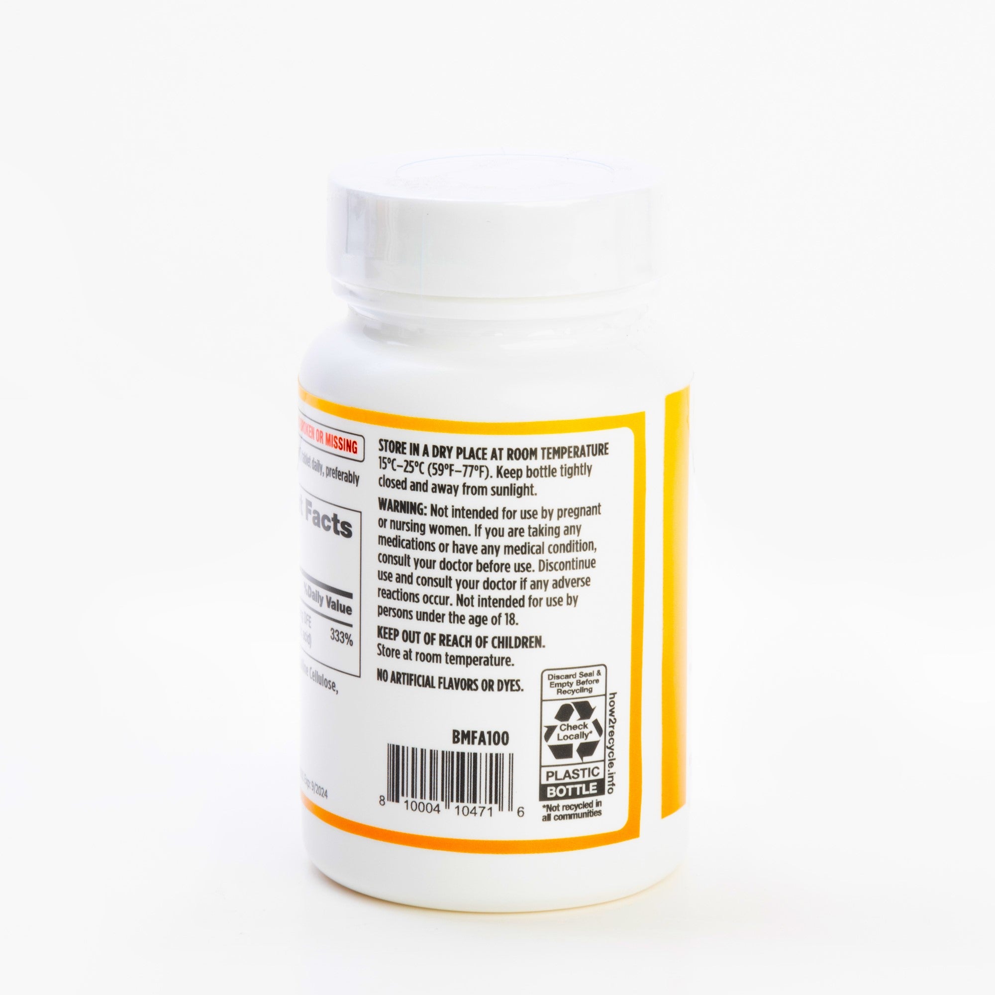Folic Acid 100 Tablets 2 Pack