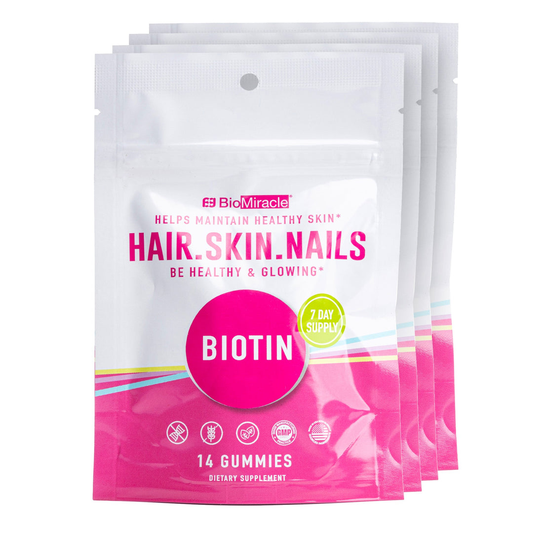 Hair, Skin, Nails Gummies 14ct (4 Pack) Month Supply