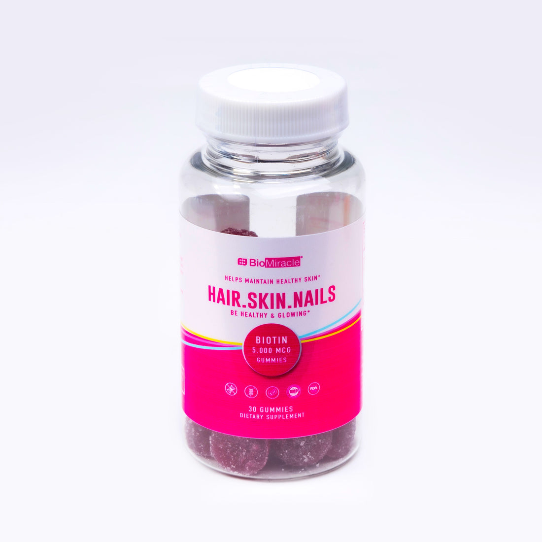 Hair Skin and Nails Gummy 30ct (1 Bottle)
