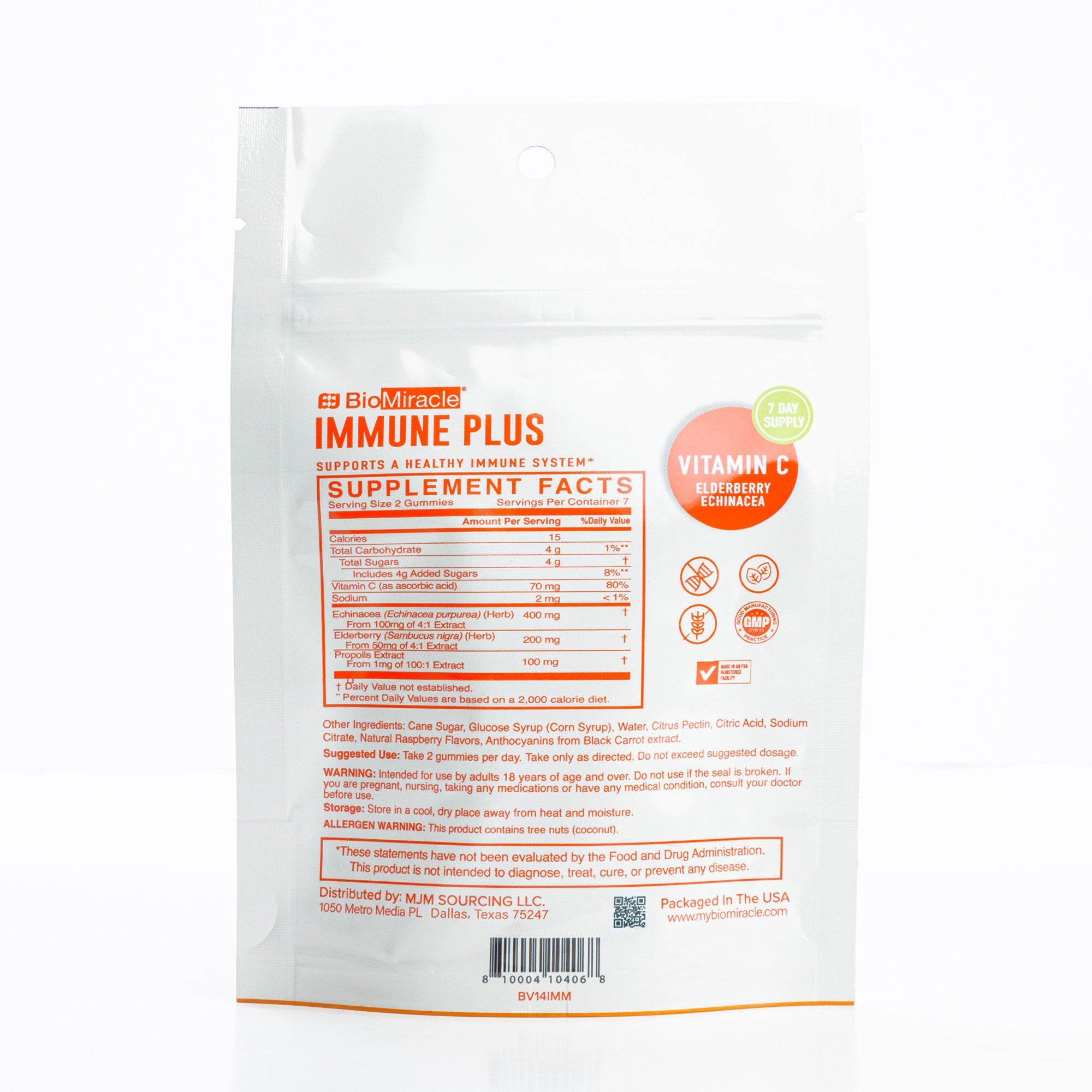 Immune Plus Gummies 14ct (4 Pack) Month Supply