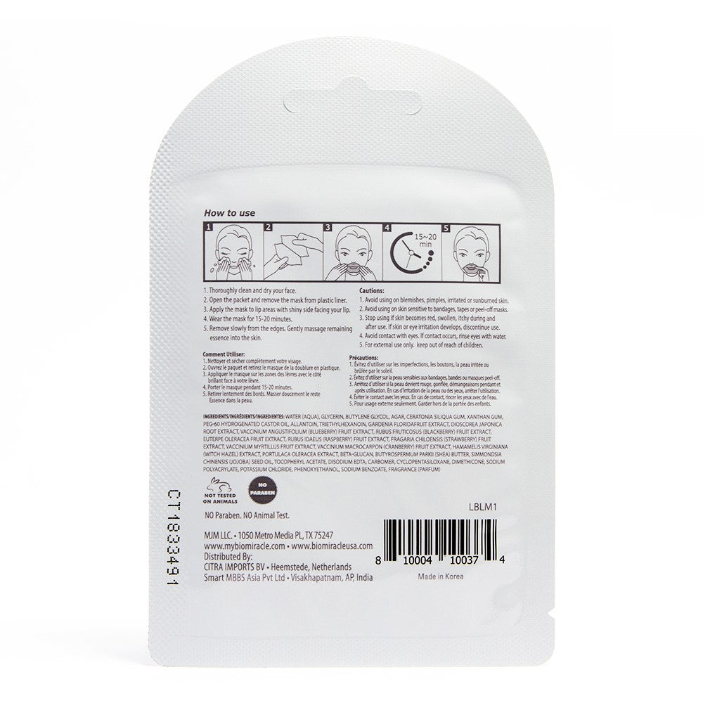 Lip Mask Super Moisturizing & Soothing with Shea Butter, Jojoba & Blueberry 6 Pack