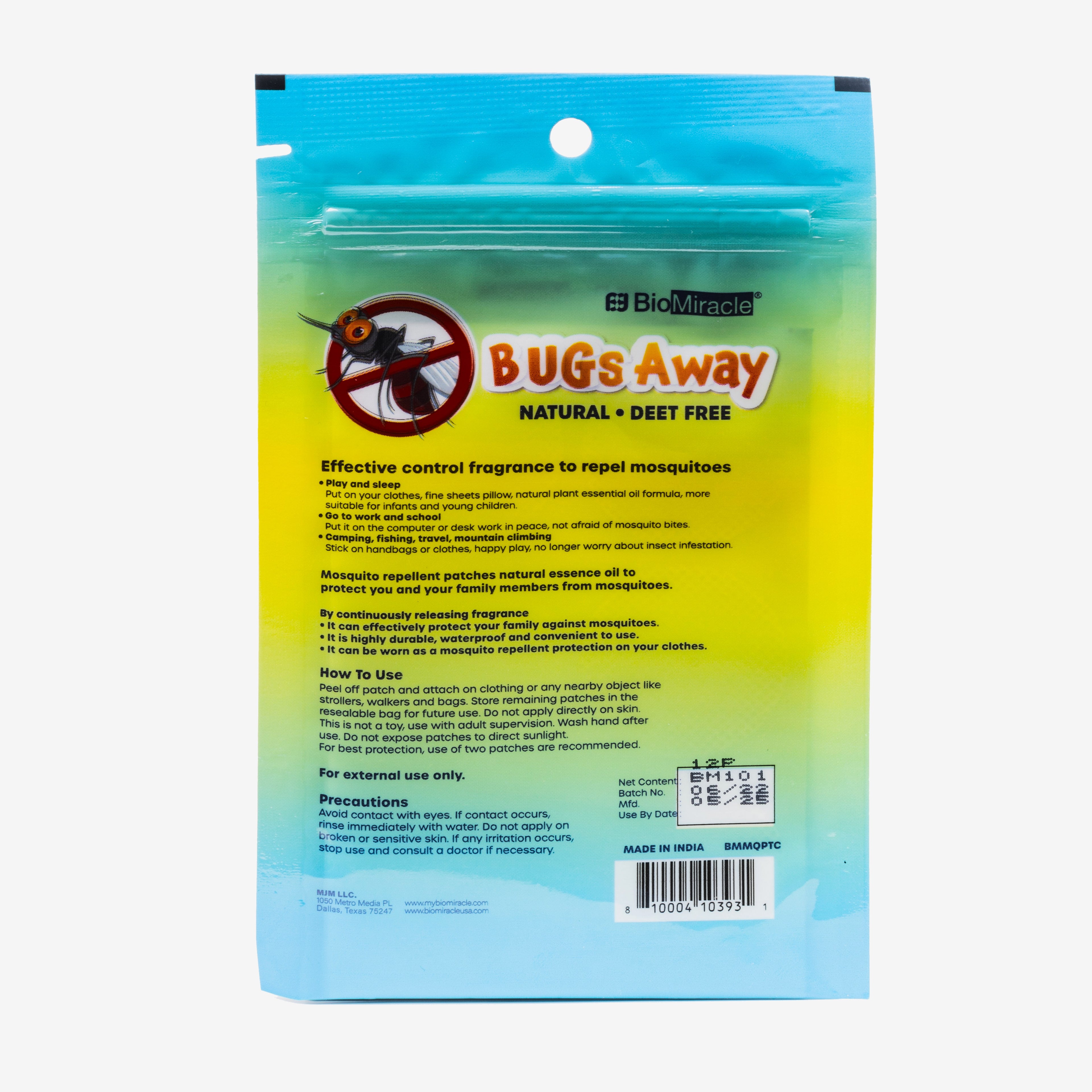Bugs Away Repellent Patches 12 Patches (36 Pack) (432 Patches Total)