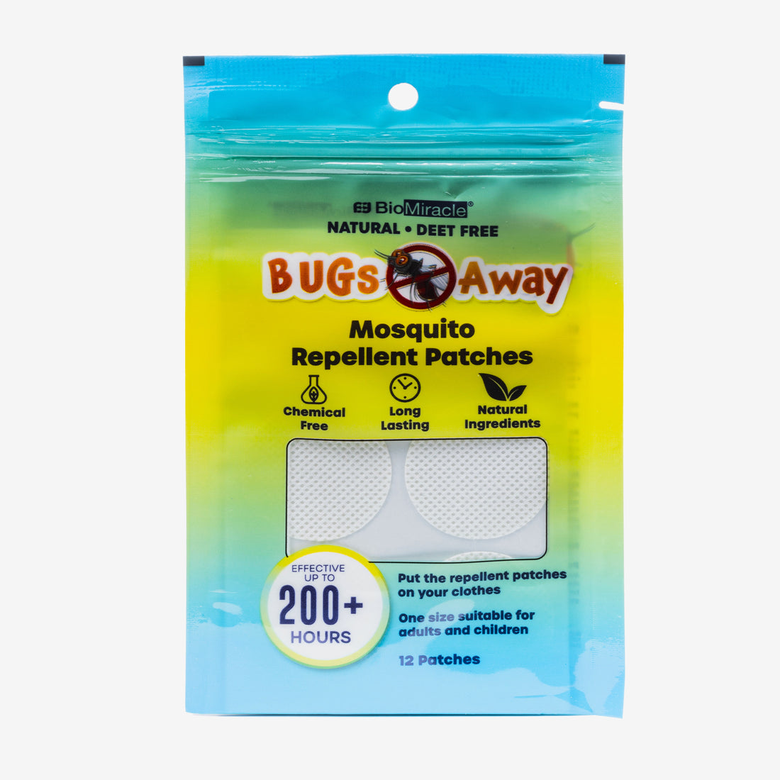 Bugs Away Repellent Patches 12 Patches (36 Pack) (432 Patches Total)