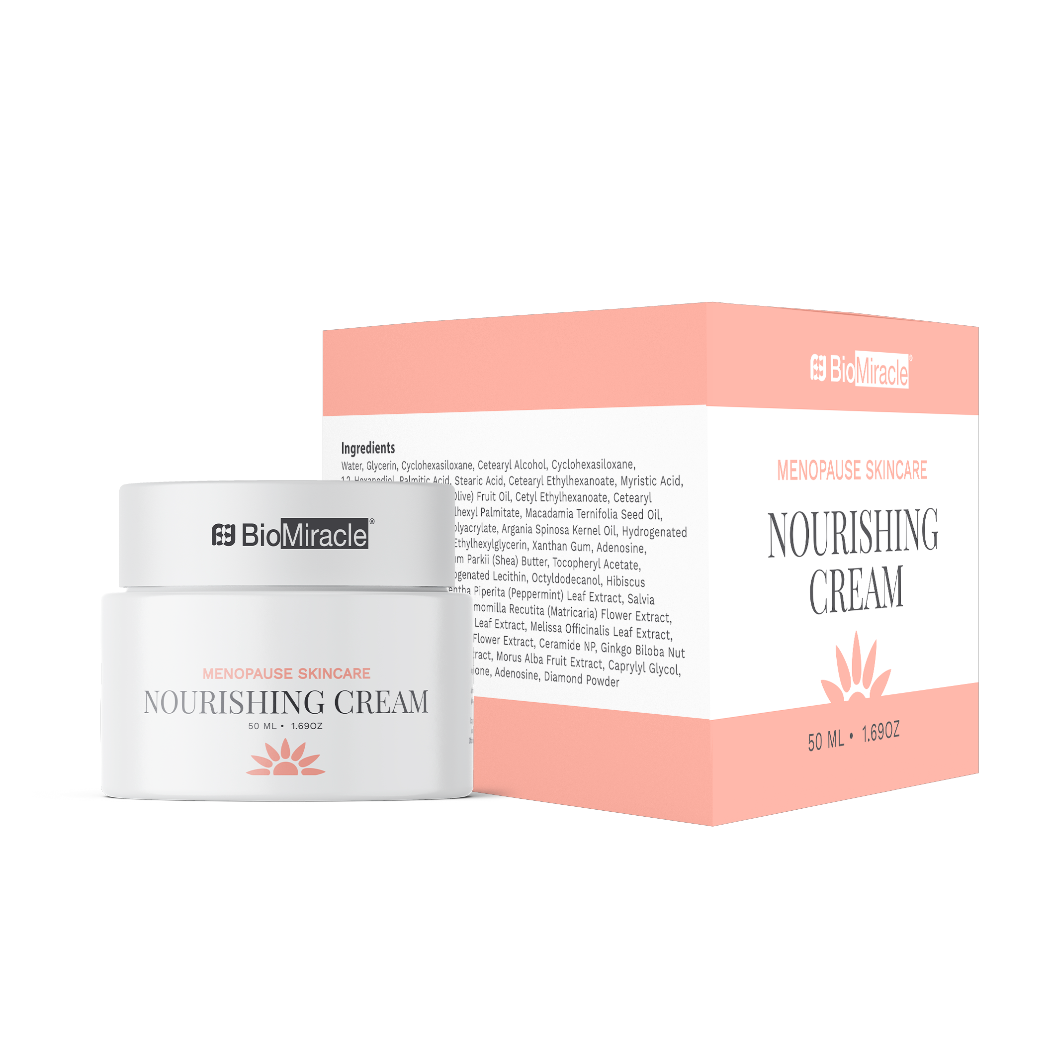 Nourishing Cream, Menopause Skincare 50ml/1.69oz