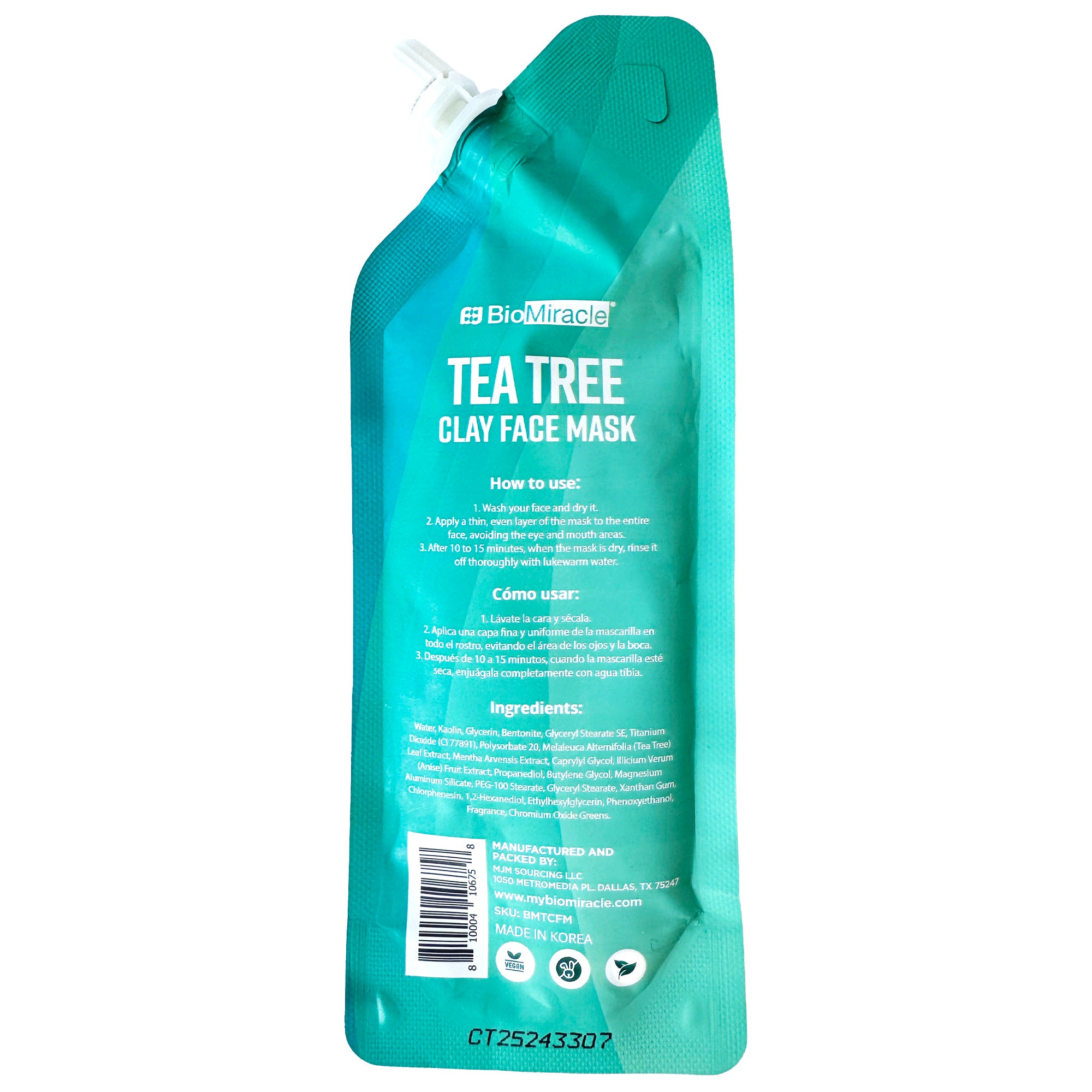 Tea Tree Clay Face Mask 2 Pack