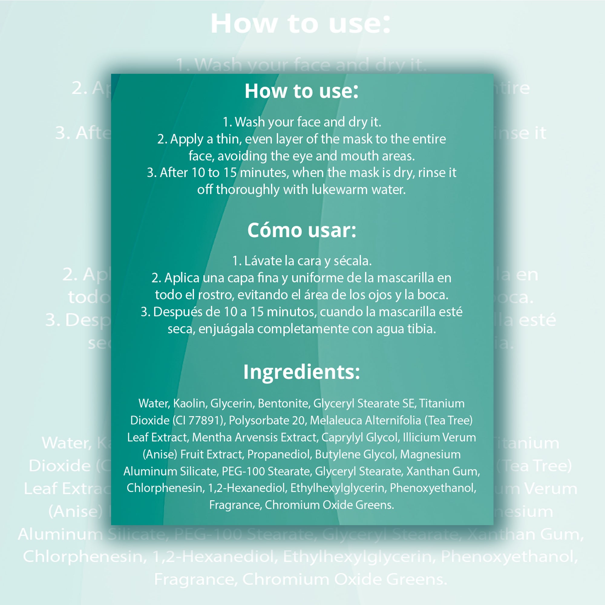 Tea Tree Clay Face Mask 2 Pack
