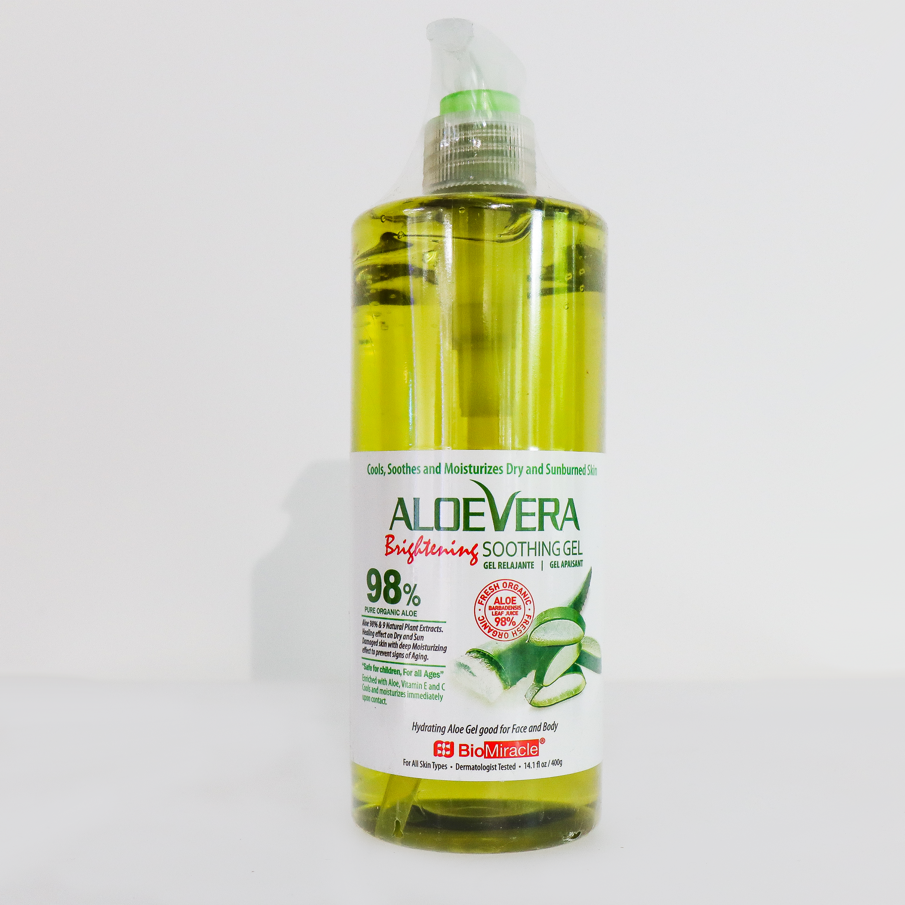 natural aloe vera gel from plant Soothing Brightening Aloe Vera Gel – biomiraclenutrition
