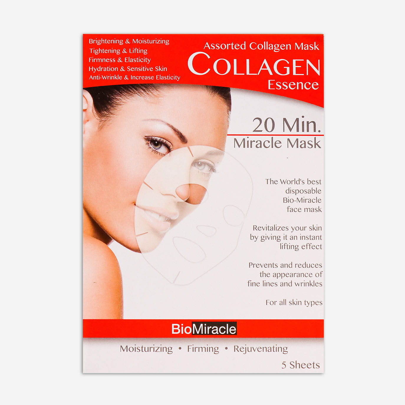 Assorted Collagen Essence Mask 5 Pack