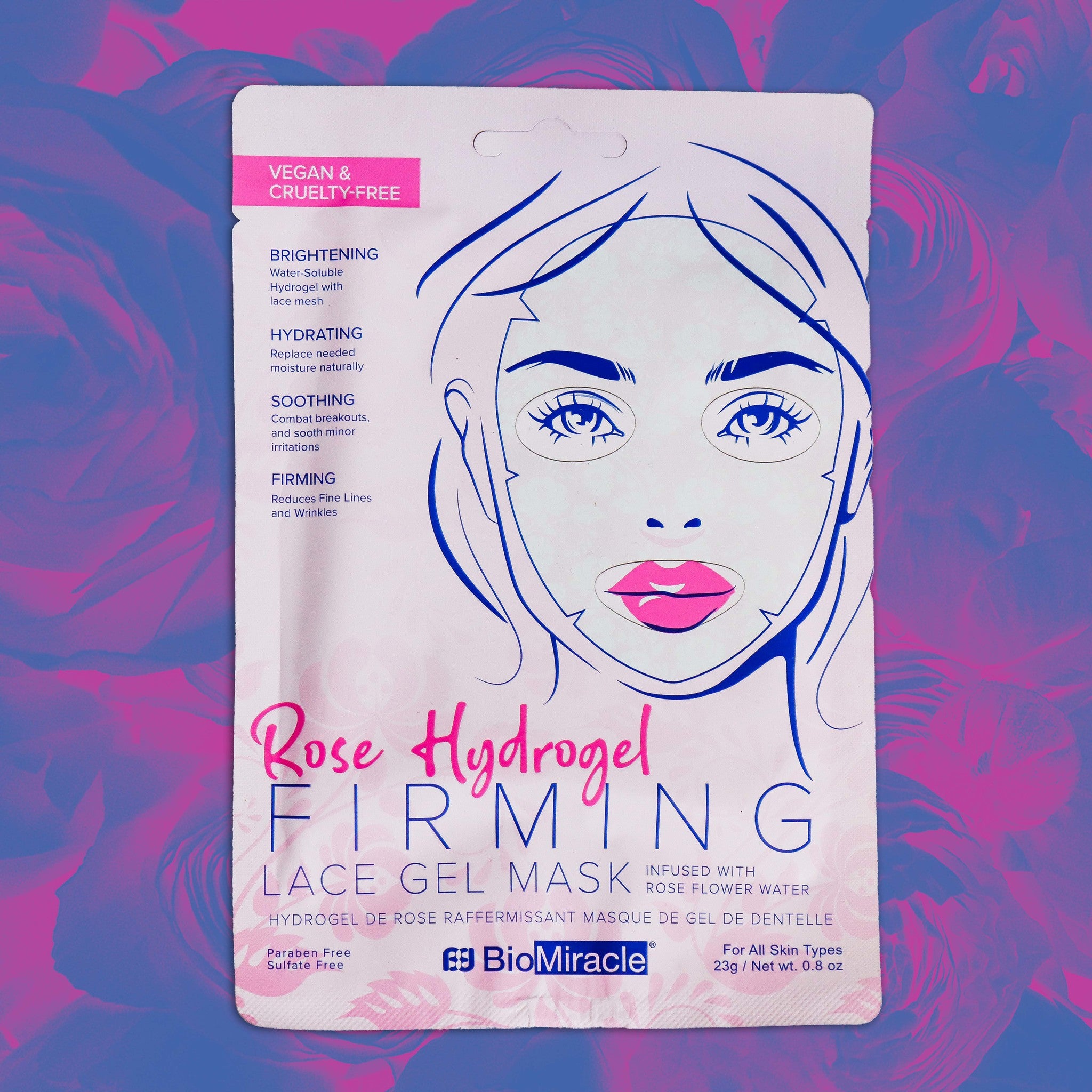 Rose Hydrogel Firming Gel Mask 2 Pack