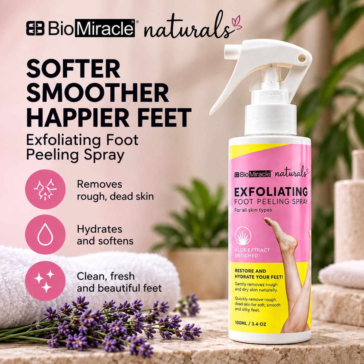 Exfoliating Foot Peeling Spray