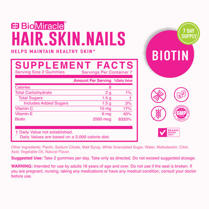 Hair, Skin, Nails Gummies 14ct (4 Pack) Month Supply