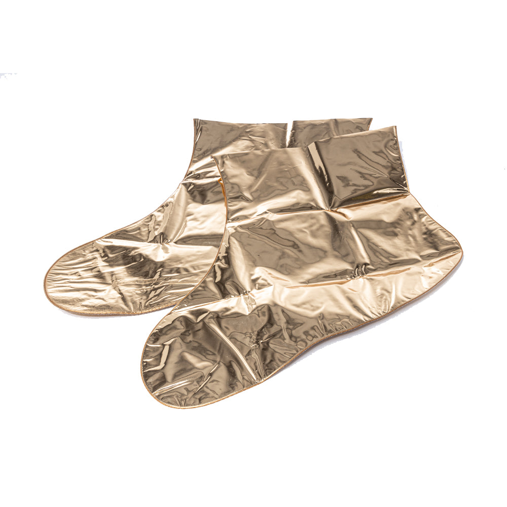 Soothing &amp; Moisturizing Gold Foil Foot Mask 5 Pack