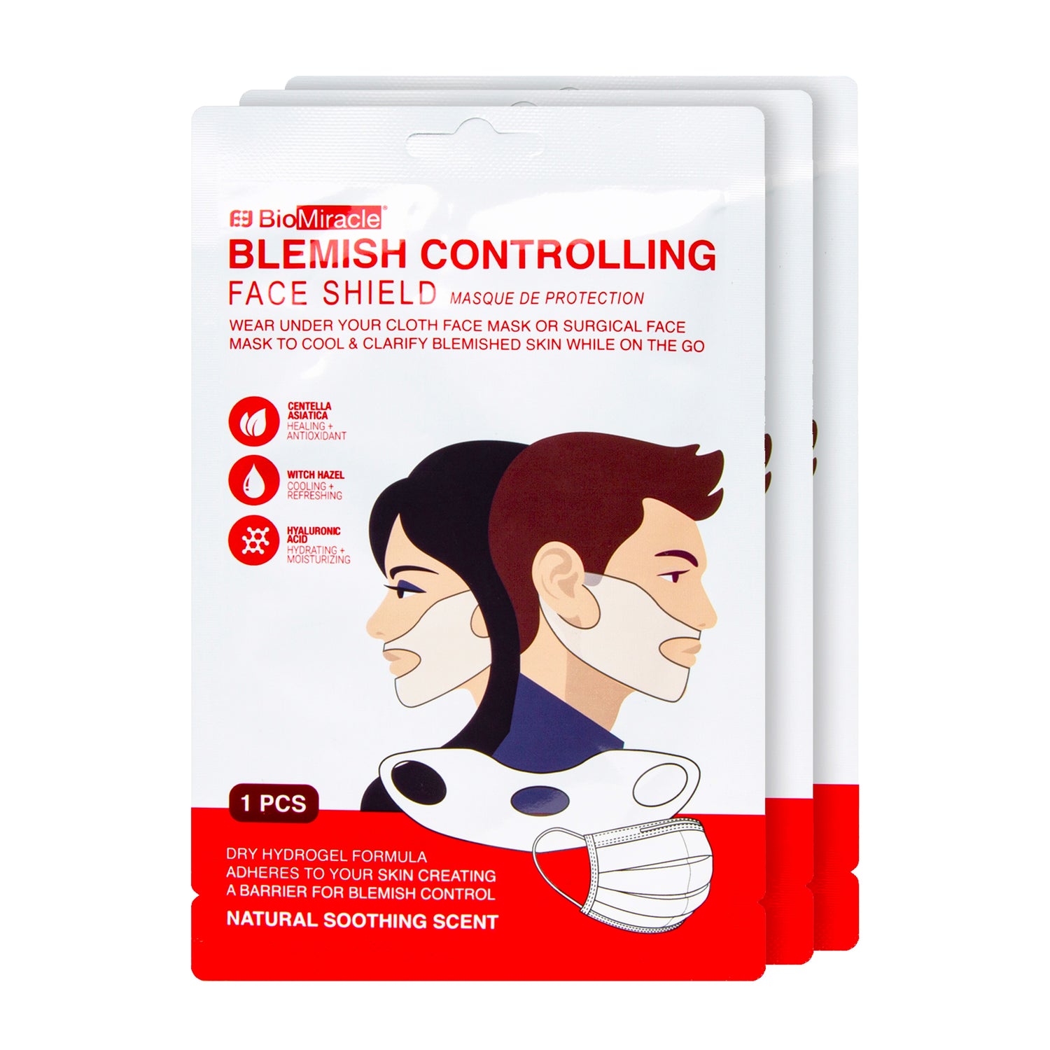 Blemish Controlling Face Shield 3 Pack