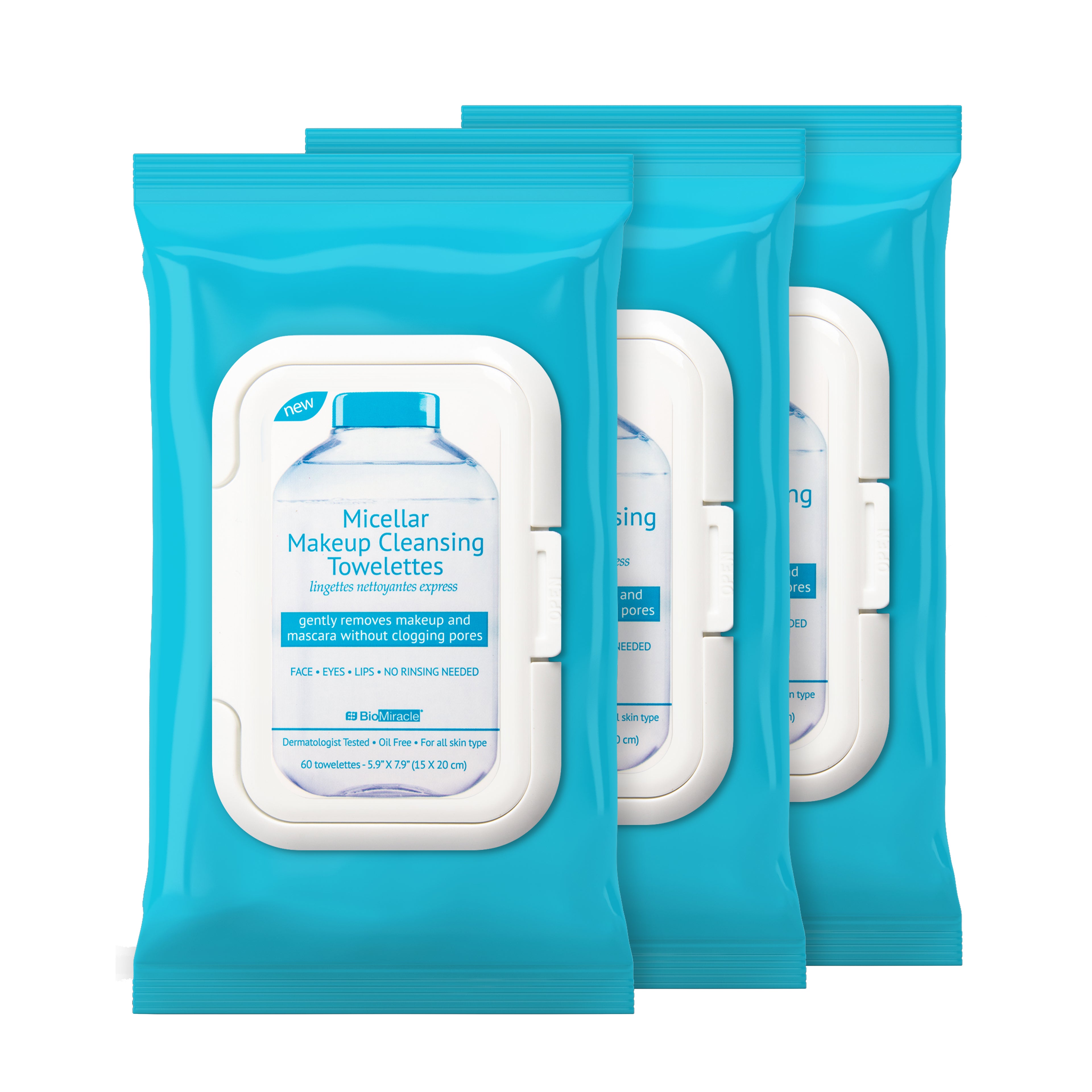 Micellar Makeup Cleansing Towelettes 3 Pack