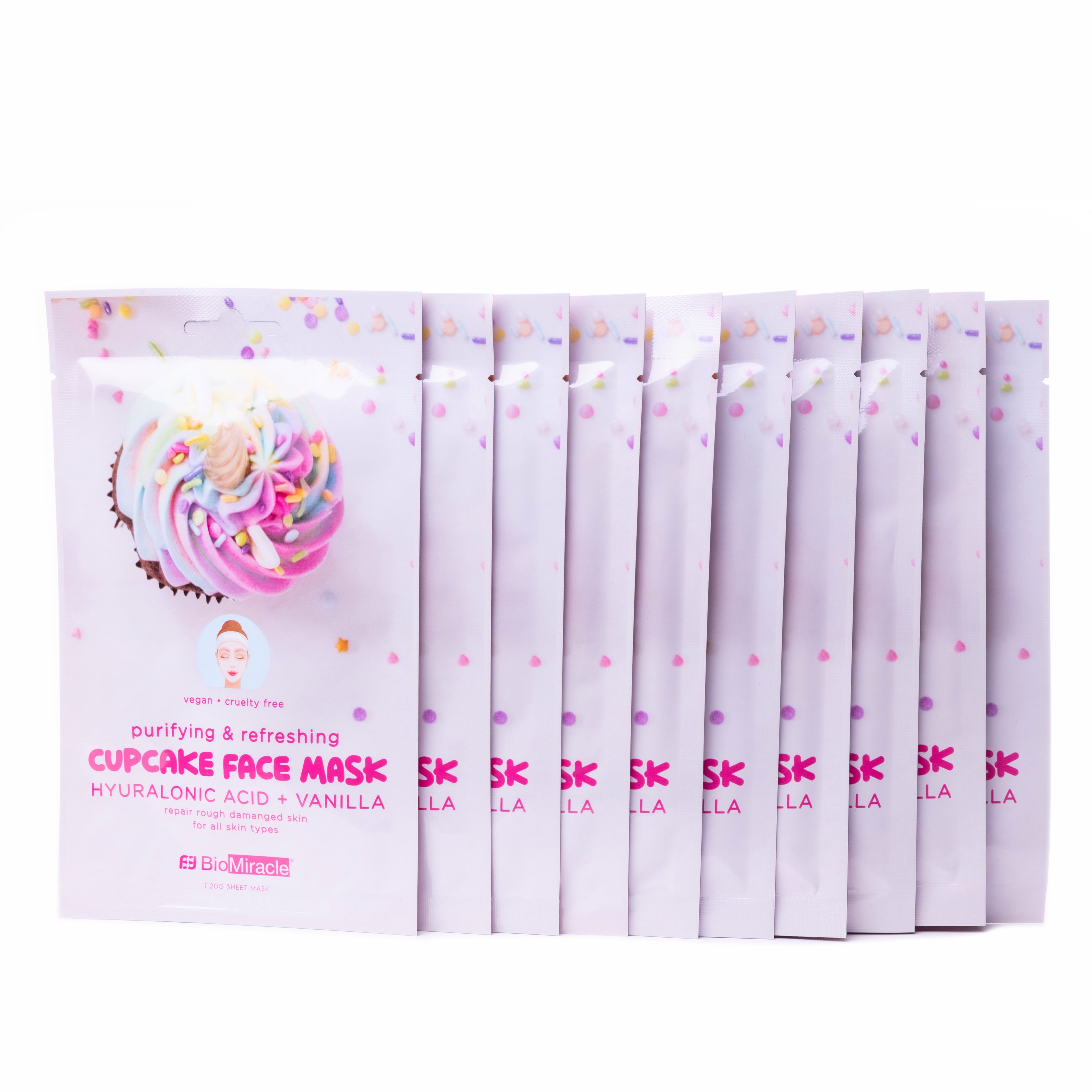 Purifying and Refreshing Cupcake Face Mask 10 Pack
