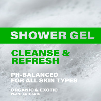Shower Gel Made with Organic and Exotic Plant Extracts