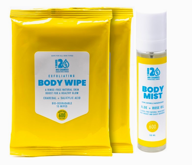 Refresh Body Collection (Body Mist, Body Wipes (2 Pack)