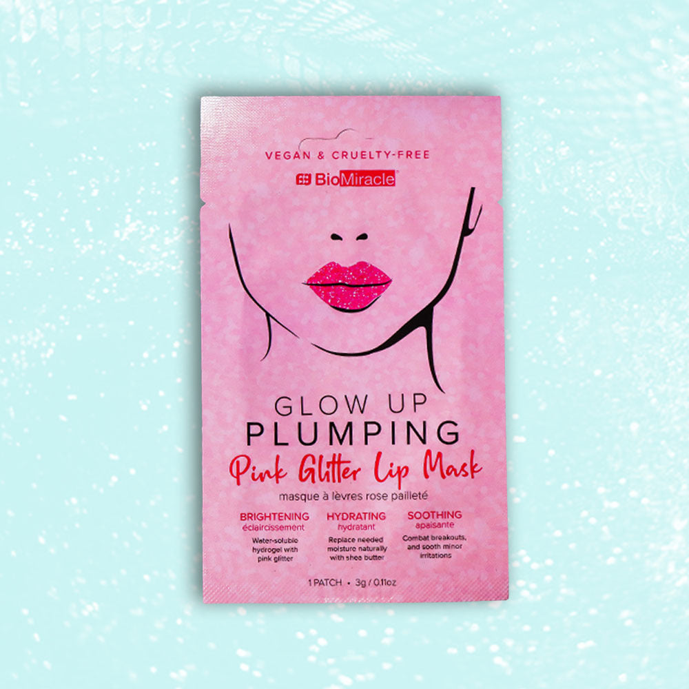 Glow Up Plumping Pink Glitter Lip Mask 3 Pack